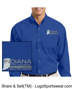 Indiana CTO Long Sleeve Shirt - Blue Design Zoom